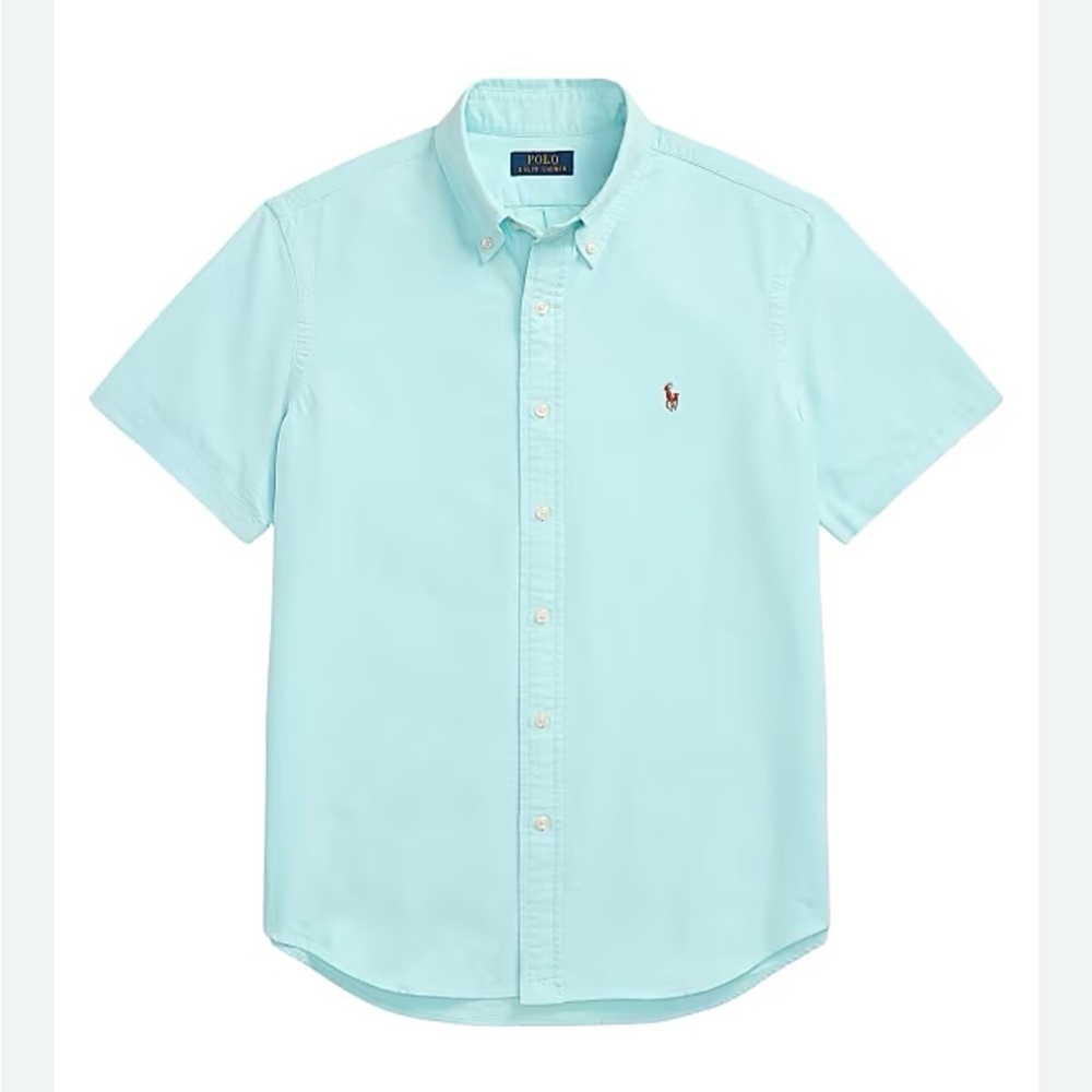 Polo Ralph Lauren Oxford Short-Sleeve Sport Shirt 2xlarge Date Mens Big Cotton